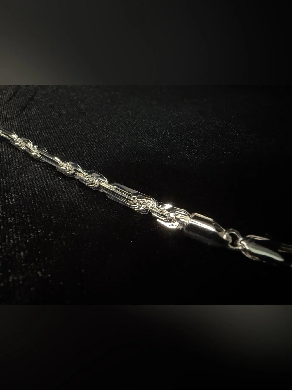Figarope Milano 7in 5MM Italy 925 Stamped silver premium finish bracelet